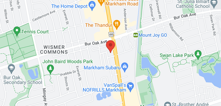 map of #710 -9582 MARKHAM RD